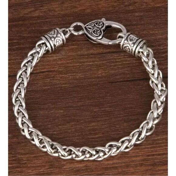 Silver Rope Heart Bracelet - Picture 6 of 6
